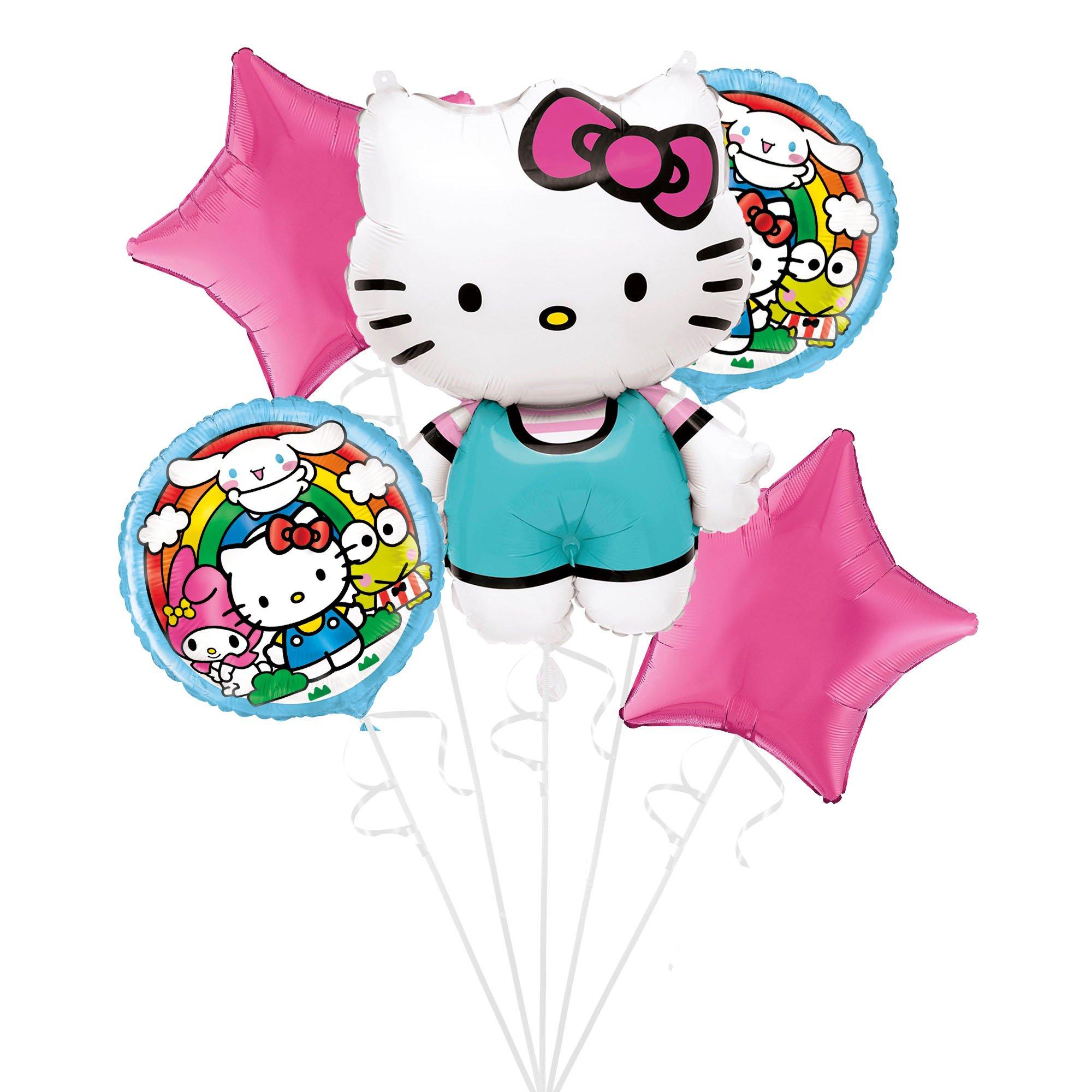 Hello Kitty & Friends Foil Balloon Bouquet with Balloon Weight